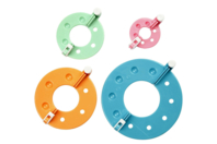 Outils pour fabriquer des pompons - Set de 4 outils - Tricot, Laine - 10doigts.fr