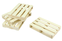 Mini palettes en bois - 6 pièces - Objets bois pour la cuisine - 10doigts.fr
