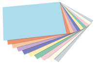 Papier épais pastel, format A4 - 50 feuilles - Papiers Format A4 - 10doigts.fr