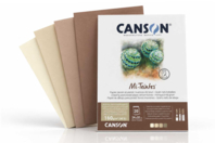 Papier pastel Mi-Teintes Canson brun - 20 fles - Papiers dessin - 10doigts.fr