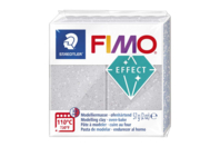 FIMO Effect Pailleté - Argent - Pâtes Fimo Effect - 10doigts.fr
