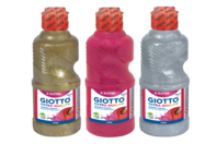 Gouache Giotto pailletées 250 ml - Couleurs au choix - Peinture gouache liquide - 10doigts.fr