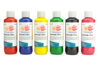 Peinture textile opaque 250 ml - 6 couleurs - Peinture textile - 10doigts.fr