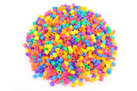 Perles à repasser XL couleurs fluo - 1000 perles - Perles à repasser 1 cm - 10doigts.fr