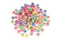 Perles abeilles couleurs pastel - 100 perles - Perles Acrylique - 10doigts.fr