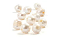 Perles d'eau douce nacrées - 10 perles - Perles Naturelles - 10doigts.fr