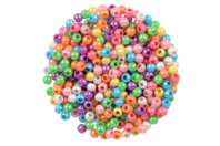 Perles rondes nacrées - environ 350 perles - Perles Nacrées - 10doigts.fr