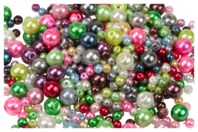 Perles rondes nacrées - 500 perles - Perles Nacrées - 10doigts.fr