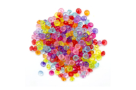 Perles toupies à facettes translucides - environ 200 perles - Perles Acrylique - 10doigts.fr