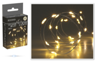 Mini guirlande 10 LED - blanc chaud - Guirlandes de Noël - 10doigts.fr