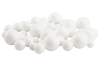 Petites boules polystyrène - 60 pièces - Boules en polystyrène - 10doigts.fr