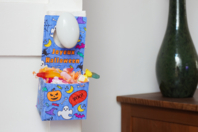 Plaque porte Bonbon - Supports d'Halloween à décorer - 10doigts.fr