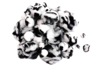 Pompons noir et blanc - Set de 45 - Pompons - 10doigts.fr