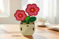 pot de fleur diamond painting - Diamond Painting : Kit complet - 10doigts.fr