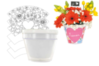 Pot de fleurs à décorer - Kits animaux et nature - 10doigts.fr