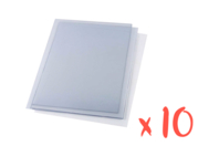 Plastique rhodoïd transparent - 10 feuilles - Film plastique, rhodoïd - 10doigts.fr