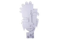 Sculptures Visages 3D en carton - 6 sculptures - Objets décoratifs en carton - 10doigts.fr