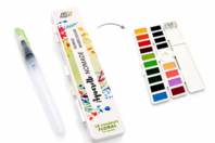 Set aquarelle nomade ART & GO, 18 couleurs - Couleurs aquarelle - 10doigts.fr