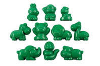 Moules animaux en plastique - Set de 10 - Moules pour plâtre, savon ... - 10doigts.fr