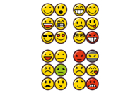Stickers Smiley - 24 stickers - Stickers Fantaisies - 10doigts.fr