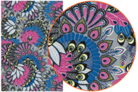 Papier Décopatch Rosaces - 3 feuilles  N°538 - Papiers Décopatch - 10doigts.fr