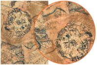 Papier Décopatch Mappemonde - 3 feuilles N° 767 - Papiers Vernis-collage - 10doigts.fr