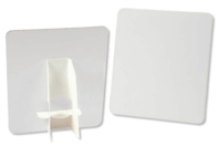 Chevalet et carte en carton blanc - Lot de 5 - Plaques et panneaux - 10doigts.fr