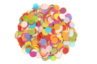 Ronds en papier de soie multicolore - 5000 pièces  - Accessoires en papier - 10doigts.fr