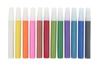 Tubes de sable fin, couleurs assorties - 12 pièces - Sable coloré - 10doigts.fr