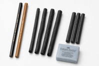 Set Pitt Charcoal 10 pièces (fusains secs & naturels) - Crayons graphite et mines pour le dessin - 10doigts.fr