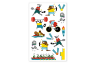 Stickers 3D epoxy - Jeux Olympiques - Gommettes en relief - 10doigts.fr