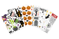Stickers d'Halloween vitrostatiques - Décorations d'Halloween - 10doigts.fr