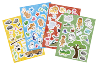 stickers fenêtres la jungle - Gommettes Animaux - 10doigts.fr