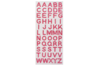 Strass alphabet autocollants - 55 pcs - Strass - 10doigts.fr
