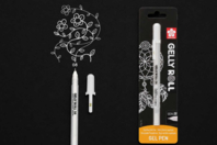 Stylo gel Sakura Gelly Roll - Blanc 08 - Feutres calibrés et fineliners pour le dessin de précision - 10doigts.fr