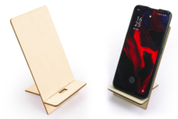 Support smartphone classique en bois à monter - Objets pour le bureau - 10doigts.fr