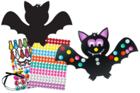 kit suspensions chauve-souris - 6 pièces - Kits créatifs Halloween - 10doigts.fr
