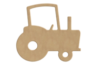 Tracteur en bois à décorer - Supports plats - 10doigts.fr