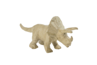 Triceratops en papier mâché - Animaux en carton - 10doigts.fr