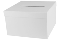 Urne carrée en carton blanc - Boîtes en carton - 10doigts.fr