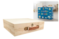 Valisette en bois 33 x 9 x 27 cm - Boîtes en bois - 10doigts.fr