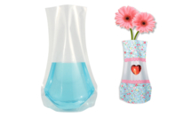 Vase souple à décorer - Plastique Transparent - 10doigts.fr