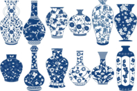 Vases anciens en carte forte - 12 pièces - Les nouveautés 2024 - 10doigts.fr