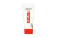 Acrylique Talens 75 ml - blanc 105 - Peinture acrylique satinée, brillante - 10doigts.fr