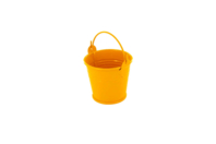 Seau en métal jaune - Supports en Métal - 10doigts.fr