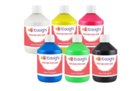 Peinture acrylique 500 ml - 6 couleurs basiques - Peinture acrylique 10doigts - 10doigts.fr