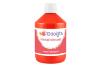 Peinture acrylique 500 ml - Rouge écarlate (vrai rouge) - Acrylique Home Déco - 10doigts.fr