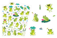 Gommettes grenouilles - 1 set (2 planches) - Gommettes Animaux - 10doigts.fr