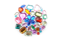 Strass formes assorties - 1 set (200 strass) - Strass - 10doigts.fr