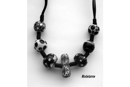 collier ras le cou - Fimo, Cernit - 10doigts.fr